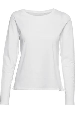 Mads Norgaard Organic Jersey Tenna Tee Fav Tops T-shirts & Tops Long-sleeved White