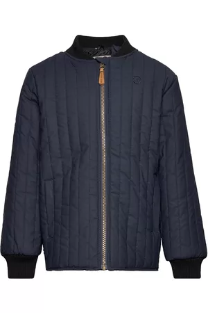 Mikk-Line Duvet Boys Jacket Outerwear Softshells Softshell Jackets Navy