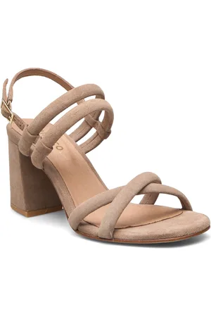 Bianco Biacharlene Cross Sandal Sandal Med Hæl Beige