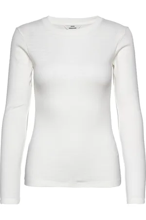 Mads Norgaard Pointella Tuba Top Tops T-shirts & Tops Long-sleeved White