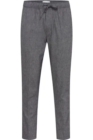 Casual Friday Cfpilou 0066 Drawstring Linen Mix P Bottoms Trousers Casual Navy