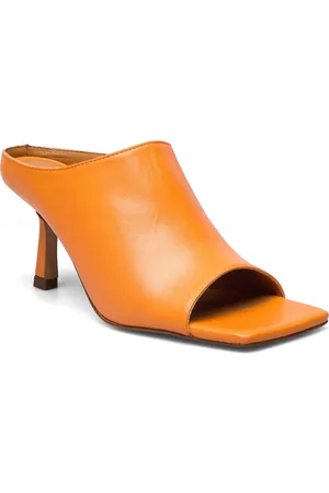 Bianco Biaella Mule Shoes Mules & Slip-ins Heeled Mules Orange