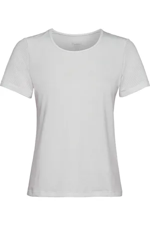 Casall Essential Mesh Detail Tee Sport T-shirts & Tops Short-sleeved White