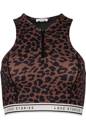LOVE Stories Liz Lingerie Bras & Tops Soft Bras Tank Top Bras Brown