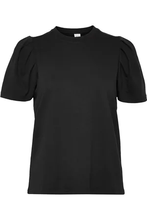 Twist & tango Isa Puff Sleeve Tee Tops T-shirts & Tops Short-sleeved Black