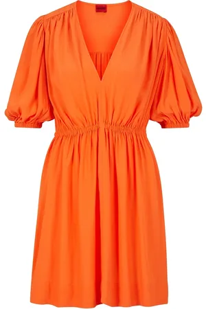 HUGO BOSS Kamen-1 Kort Kjole Orange