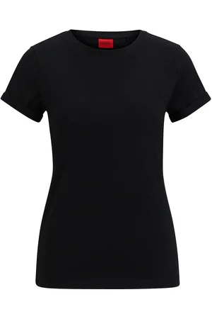 HUGO BOSS The Plain Tee Tops T-shirts & Tops Short-sleeved Black