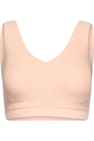 Chantelle Soft Stretch V-Neck Padded Top Designers Bras & Tops Soft Bras Tank Top Bras Pink