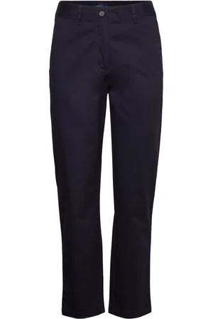 GANT Slim Chinos Bottoms Trousers Chinos Blue