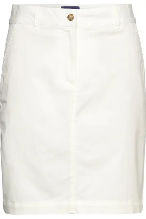 GANT Chino Skirt Kort Nederdel White