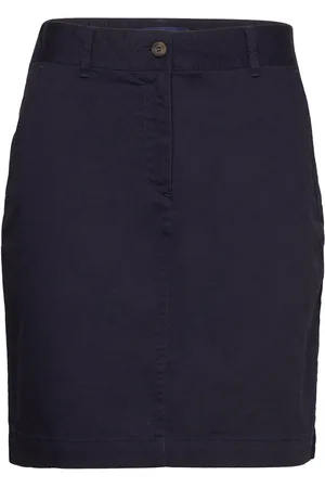 GANT Chino Skirt Kort Nederdel Navy