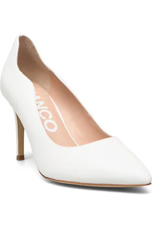 Bianco Biachic Wave Pump Nappa Shoes Heels Pumps Classic White