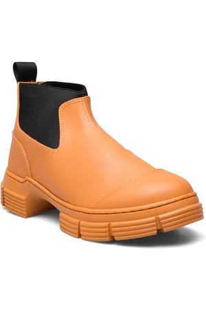 Orange gummistøvler for kvinder