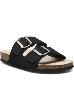 Bianco Biaolivia Sandal Suede Flade Sandaler Black
