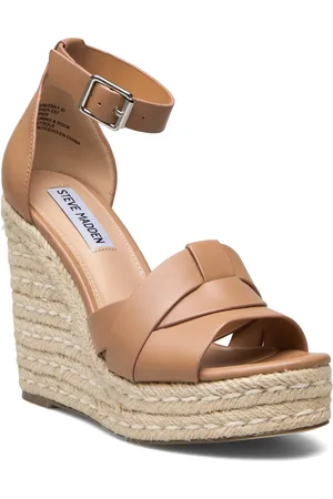 Steve Madden Sivian Sandal Espadrillos Med Hæl Sandal Brown