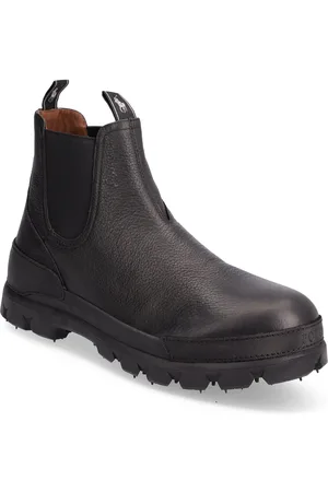 Ralph Lauren Oslo Leather Chelsea Boot Støvlet Chelsea Boot Black