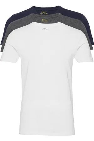 Ralph Lauren Slim Crewneck 3-Pack Tops T-Kortærmet Skjorte Multi/patterned