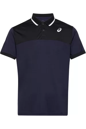 Asics Men Court Polo Shirt Sport Polos Short-sleeved Black