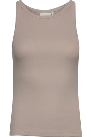 Gestuz Drewgz Sl Top Tops T-shirts & Tops Sleeveless Beige