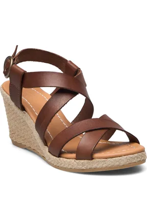 Billi Bi Espadrilles Sandal Med Hæl Brown