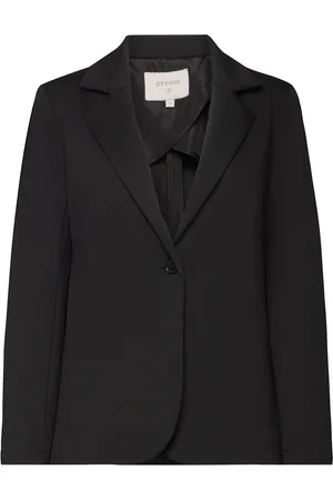 Cream Crrumpa Jersey Blazer Blazers Single Breasted Blazers Black