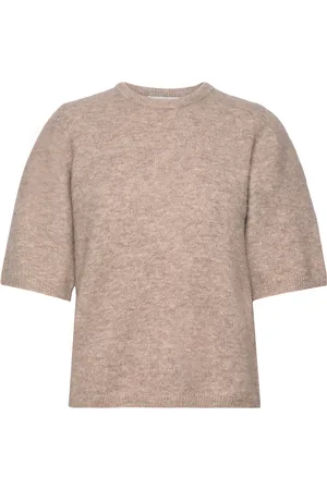 Gestuz Alphagz Tee Noos Tops Knitwear Jumpers Beige