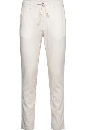 Lindbergh Linen Pants Bottoms Trousers Casual Beige