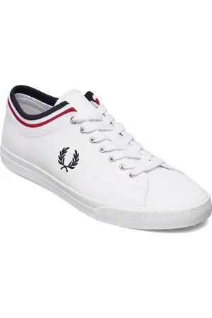 Fred Perry Unders Tip Cuff Twill Low-top Sneakers White