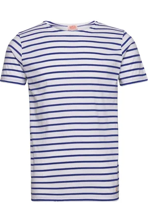 Armor.lux Breton Striped Shirt Héritage Tops T-Kortærmet Skjorte Blue