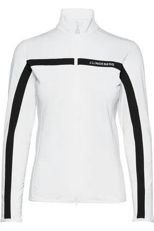 J Lindeberg Janice Mid Layer Sport Sweatshirts & Hoodies Fleeces & Midlayers White