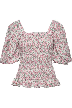 A-View Rikka Top Tops Blouses Short-sleeved White