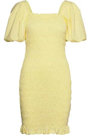 A-View Rikko Dress Kort Kjole Yellow
