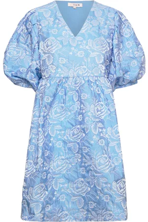 A-View Lotusina Dress Kort Kjole Blue