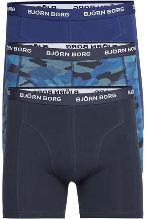 Björn Borg Cotton Stretch Boxer 3P Boxershorts Blue