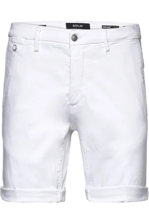 Replay Benni Short Shorts Regular Hyperchino Color Xlite Bottoms Shorts Chinos Shorts White
