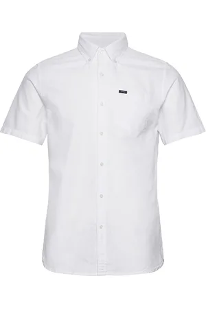Superdry Vintage Oxford S/S Shirt Tops Shirts Short-sleeved White