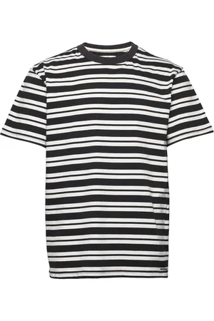 Anerkjendt Akkikki Noos Stripe Tee Tops T-Kortærmet Skjorte Black