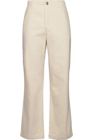 Hope Van Trousers Designers Trousers Chinos Cream