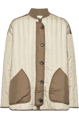 Basicapparel Louisa Loose Jacket Quiltet Jakke Beige
