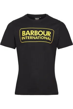 Barbour B.int Ess Large Logo Tee Designers T-Kortærmet Skjorte Black
