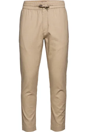 Clean Cut Barcelona Cotton / Linen Pants Bottoms Trousers Casual Beige
