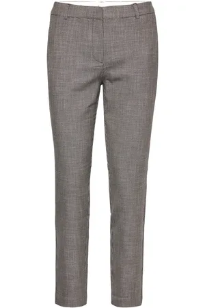 Fiveunits Kylie Crop Bottoms Trousers Slim Fit Trousers Brown