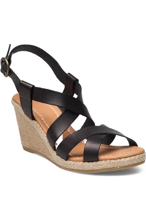 Billi Bi Espadrilles Sandal Med Hæl Black