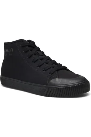 Black Halo Field Shoe Mid Sport Sneakers High-top Sneakers Black