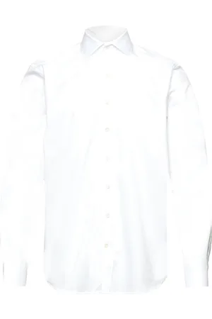 Oscar Jacobson Reg Fit Cut Away Twill Shirt Designers Shirts Tuxedo Shirts White