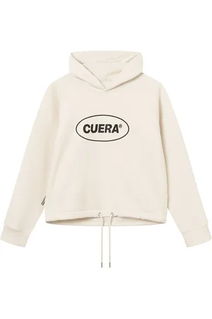 Cuera Cropped Merch Hoodie Sport Sweatshirts & Hoodies Hoodies Cream