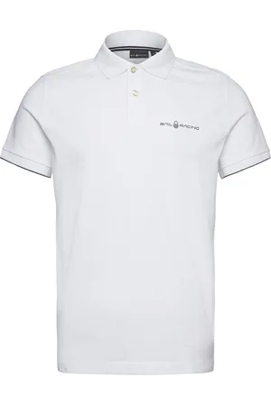 Sail Racing Bowman Logo Polo Sport Polos Short-sleeved White