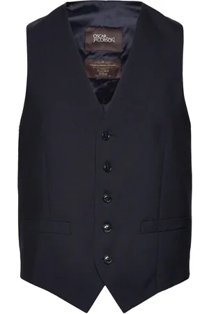 Oscar Jacobson Carlo Waistcoat Designers Waistcoats Navy