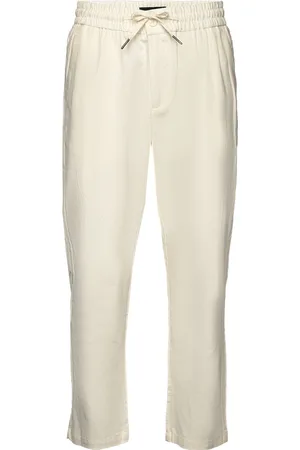 Clean Cut Barcelona Cotton / Linen Pants Bottoms Trousers Casual Cream