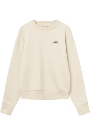 Cuera Relaxed Offcourt Crew Sport Sweatshirts & Hoodies Sweatshirts Beige